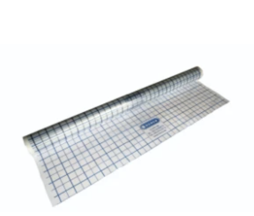 Henco UFH PE-folie met raster 60 x 1.5 x 0,2 mm - maas 50 x 50 mm (rol 90 m&sup2;) 