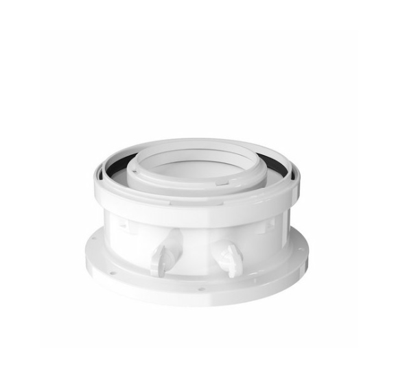 BOSCH Adapter 60/100 mm  met meetnippels  7738112636