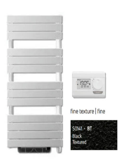 Radson Muna Turbo / blower H1730 B800 Elektrisch (2450 Watt) LICHTE ZWARTE STRUCTUUR S0141 