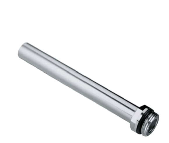 Begetube Verchroomde Verbindingspijp 1/2&quot;M x 15 mm voor muuraansluiting inbouwdoos  409020512