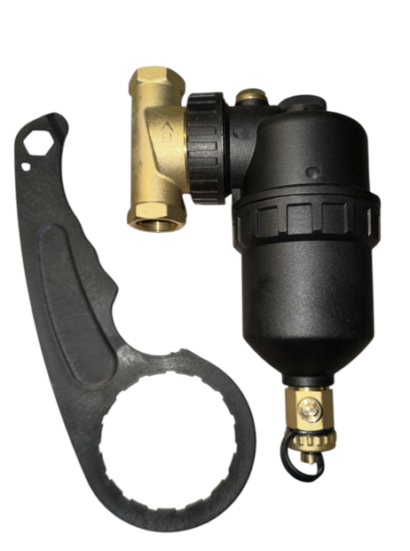 VSO  Vuilafscheider  3/4" met magneet en demontagesleutel