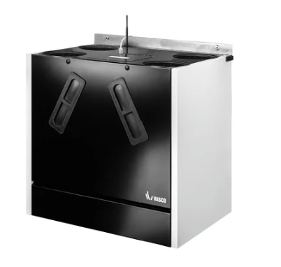 Vasco WTW-unit Vasco Boost  350m3/h  4 bovenaansluitingen  11VE00079