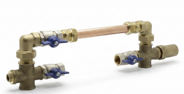 BYPASS 3/4" MET WATERSLAGDEMPER  VOOR Atlas Rainmaster