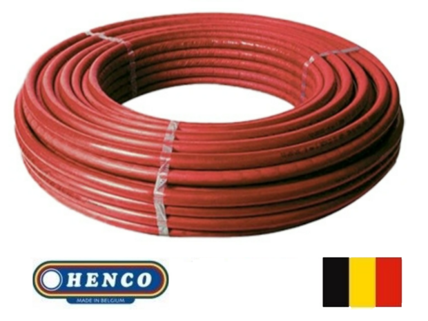 Henco Buis 20/2  RIXc (25 m)  met RODE ISOLATIE mantel 6 mm  25ISO4R20RO
