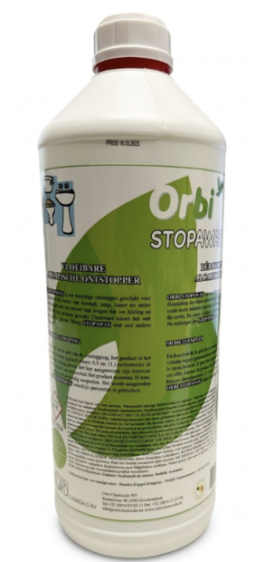Orbi Stopaway alkalische ontstopper 1 liter - STOP121
