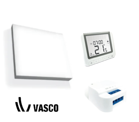 Vasco Infra Rood set Raio 2 met T1 set  thermostaat en relais