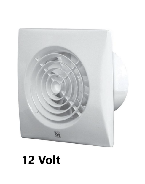 S&amp;P Silent 100 CZ Badkamerventilator Wit 12V