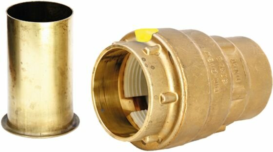 Pushkoppeling 5/4&quot;V x 40/3,7 mm Voor HDPE-Buis (Aardgas)