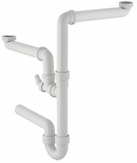 Geberit Buissifon 6/4 -  2 Bakken Verschillend Niveau  152.886.11.1