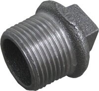HSE Stop 4/4&quot; M Gietijzer Zwart - 14290025