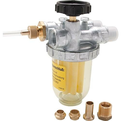 Gok Stookoliefilter 3/8&quot; met onluchtingsventiel  1386171