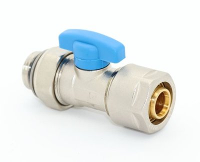 Collector Bolkraan 2-delig 1/2" M - 20/2 Alupex met O-ring - Blauw