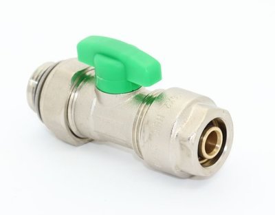 Collector Bolkraan 2-delig 1/2" M - 16/2 Alupex met O-ring - Groen