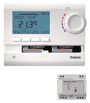 Theben RAM 813 top2  HF Digitale Ruimtethermostaat (Draadloos)