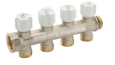 Begetube Collector 3/4" Met 4 Ingebouwde Kraantjes M24 (Wit) - 225071004