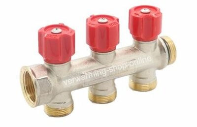 Begetube Collector 3/4" Met 3 Ingebouwde Kraantjes M24 (Rood) - 225071103