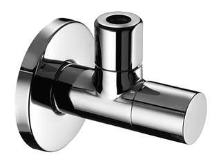 Schell Design Hoekstopkraan Stile + Rozet (Lavabo,WC)