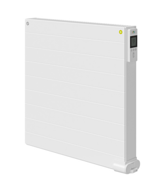 Radson Yali RAMO PLUS  Electric H600 x B0900 (1500 Watt) MET VLAKKE VOORPLAAT MET LIJNMOTIEF  RAL 9016