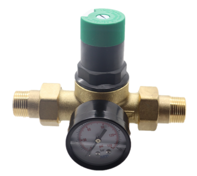 Honeywell Brauckmann D06F 3/4"  Drukregelaar (Sanitair) met manometer