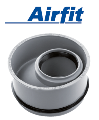 Airfit Verloopstuk Met Rubber MF 110-50 mm (Excentrisch) 11050IR