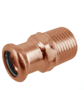 Bonfix Pers Koper voor water Puntstuk 1/2M - 15 mm - 403724