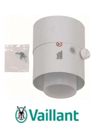 Adaptor 80/125 met testopening Vaillant  301369