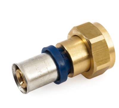 Rechte Perskoppeling EK 3/4" x 16/2 Met Losse Moer