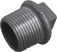 HSE Stop 1/2" M Gietijzer Zwart - 14290015