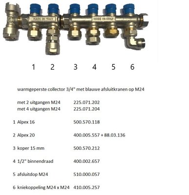 Begetube Collector 3/4" Met  Ingebouwde Kraantjes M24