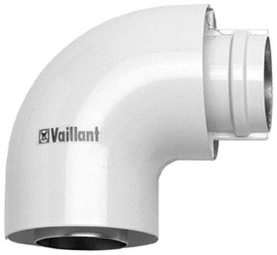 Vaillant Bocht 87° Concentrisch 60/100 mm Staal/Alu voor Turbomag